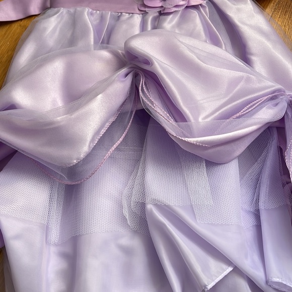 Girls Sequin Flower Party Dress - Picture 3 of 4